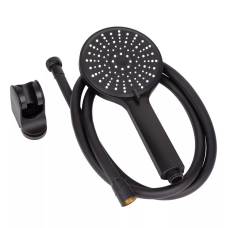 WEZER Душовий набір WKY-538 Black (лійка 5-режимів, шланг, кріплення лійки)
