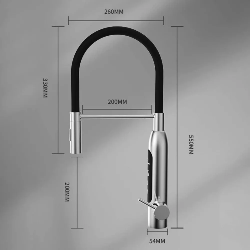 WEZER Проточний водонагрівач RSH-601-REFLECTOR з гнучким виливом (XH-601G)