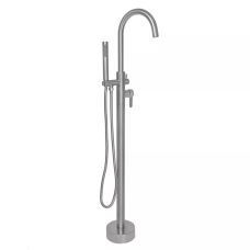 WEZER Змішувач підлоговий для ванни EKO19A-01, нержавіюча сталь