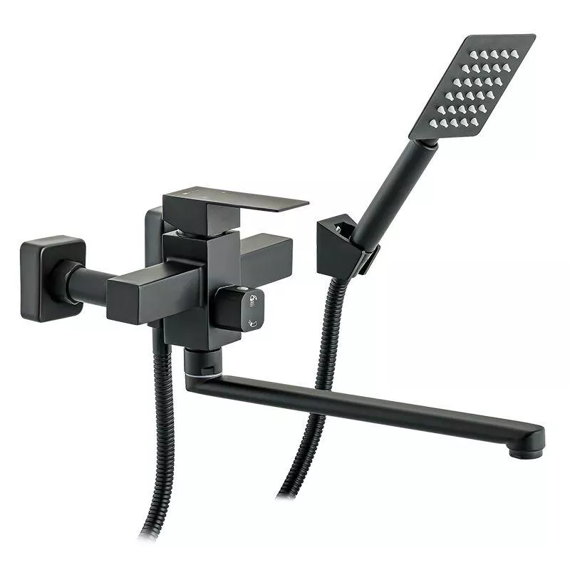 WEZER Змішувач для ванни PRO7-02-BLACK поворотний