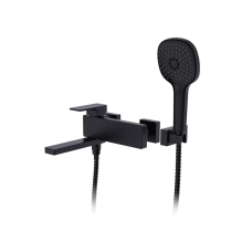 FAOP Змішувач для ванни A3209-6 з плоским виливом 192 мм, чорний