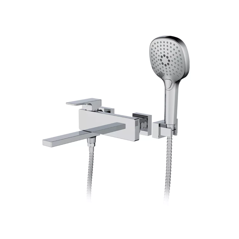 FAOP Змішувач для ванни A3209 з плоским виливом 192 мм, хром.