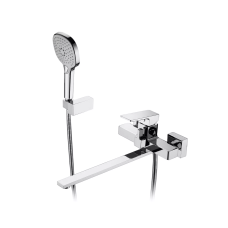 FAOP Змішувач для ванни A2209 з плоским виливом 350 мм, хром.