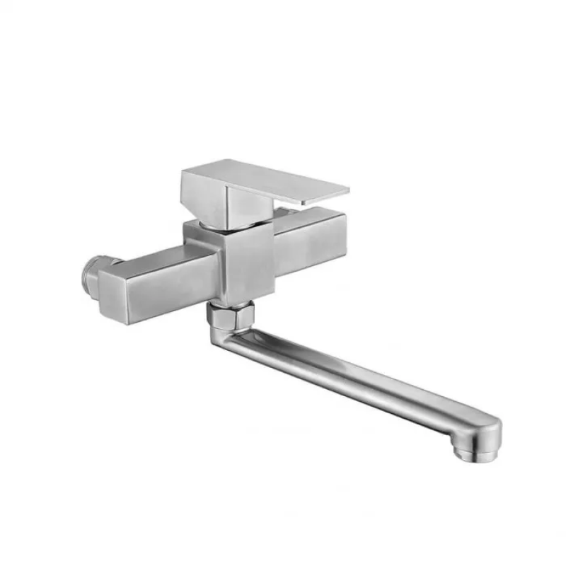 WEZER Змішувач настінний для кухні PRO12-02, нержавіюча сталь