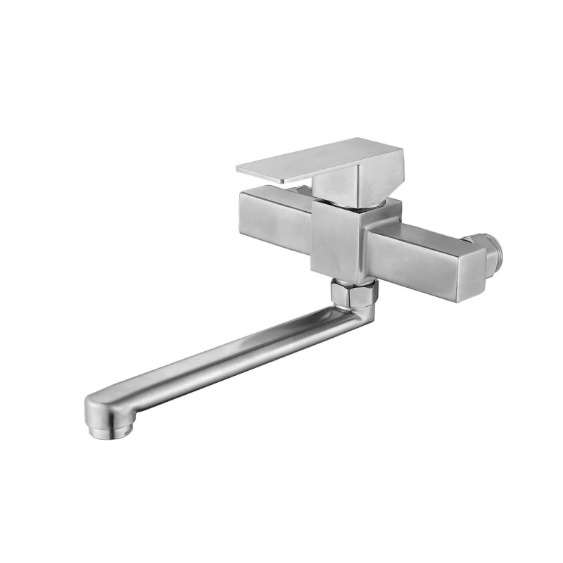 WEZER Змішувач настінний для кухні PRO12-02, нержавіюча сталь