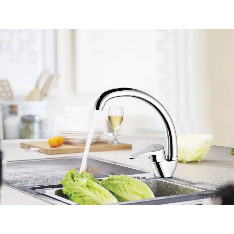 WEZER Змішувач для кухні PUD4-045, хром