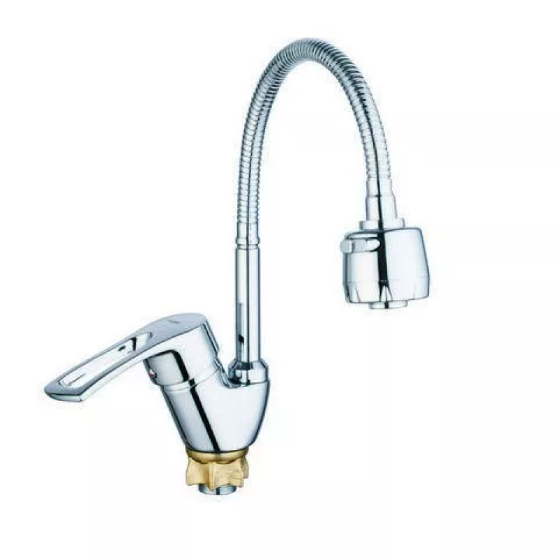 WEZER Змішувач для кухні YUB4-R181 з рефлекторним виливом, хром