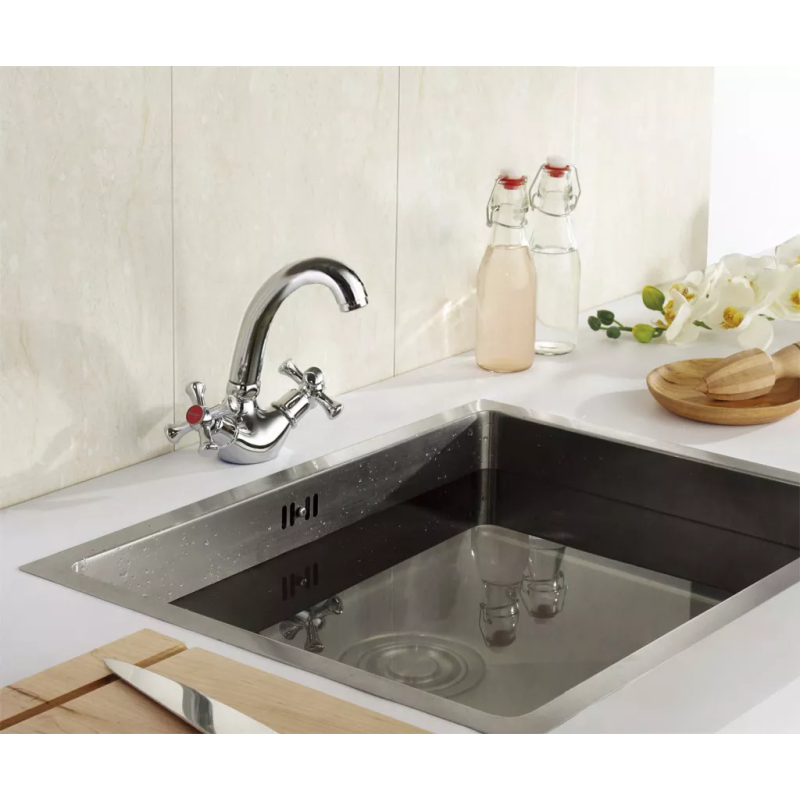 WEZER Змішувач для умивальника/кухня TLC1-827, хром