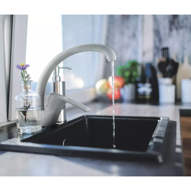 WEZER Змішувач для кухні YUB4-181-WHITE, білий