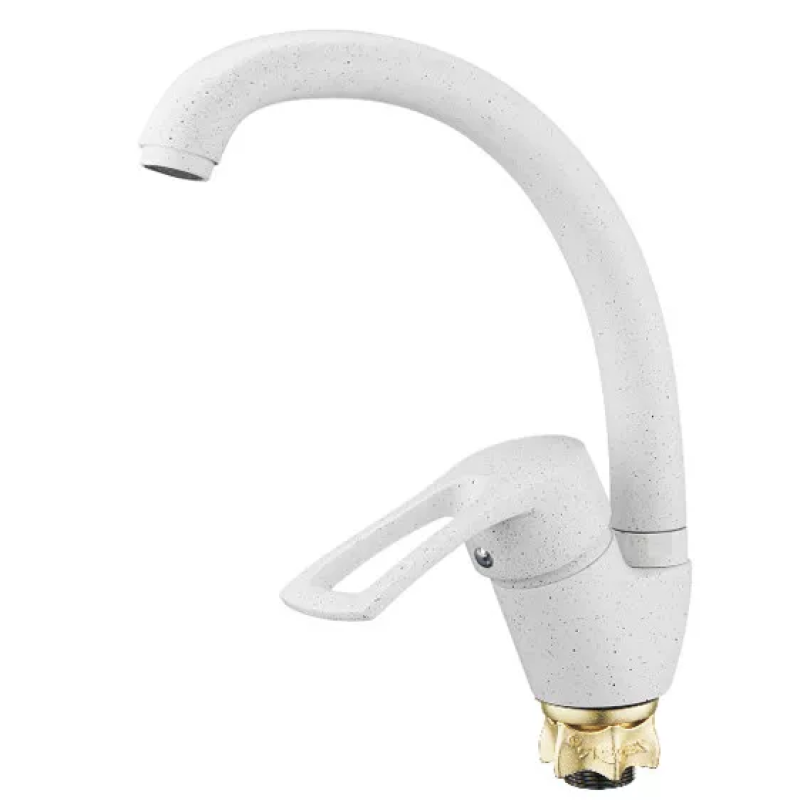 WEZER Змішувач для кухні YUB4-181-WHITE, білий