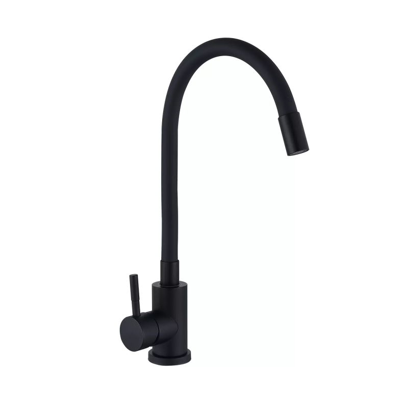 WEZER Змішувач для кухні з гнучким виливом EKO4E-01-BLACK