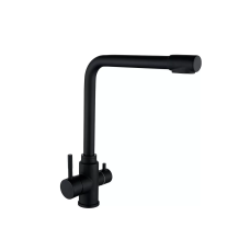 WEZER Змішувач для кухні EKO4C-01-BLACK під фільтр зворотного осмосу