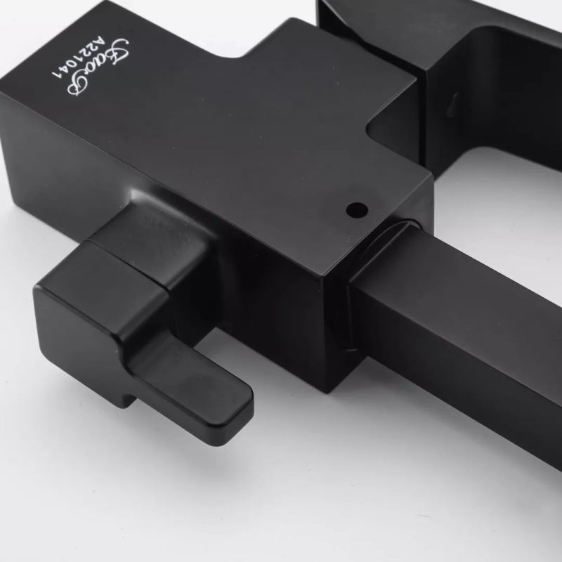 FAOP Змішувач для кухні з підключенням фільтра питної води A4309-6, чорний