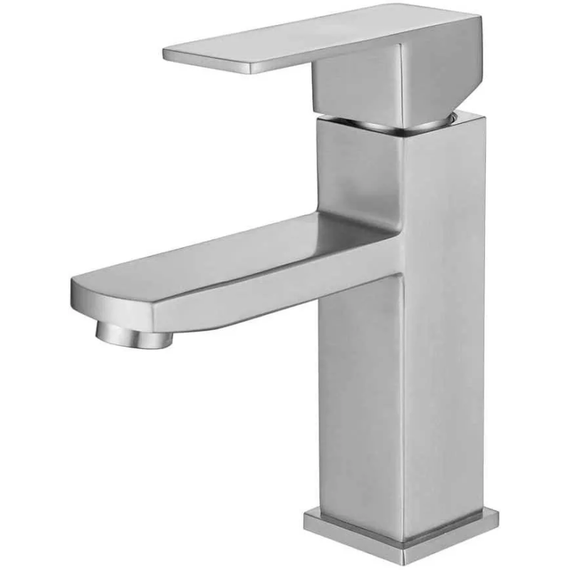 WEZER Змішувач для умивальника PRO1-02, сатин