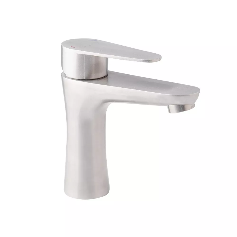 WEZER Змішувач для умивальника INX1B-04, нержавіюча сталь