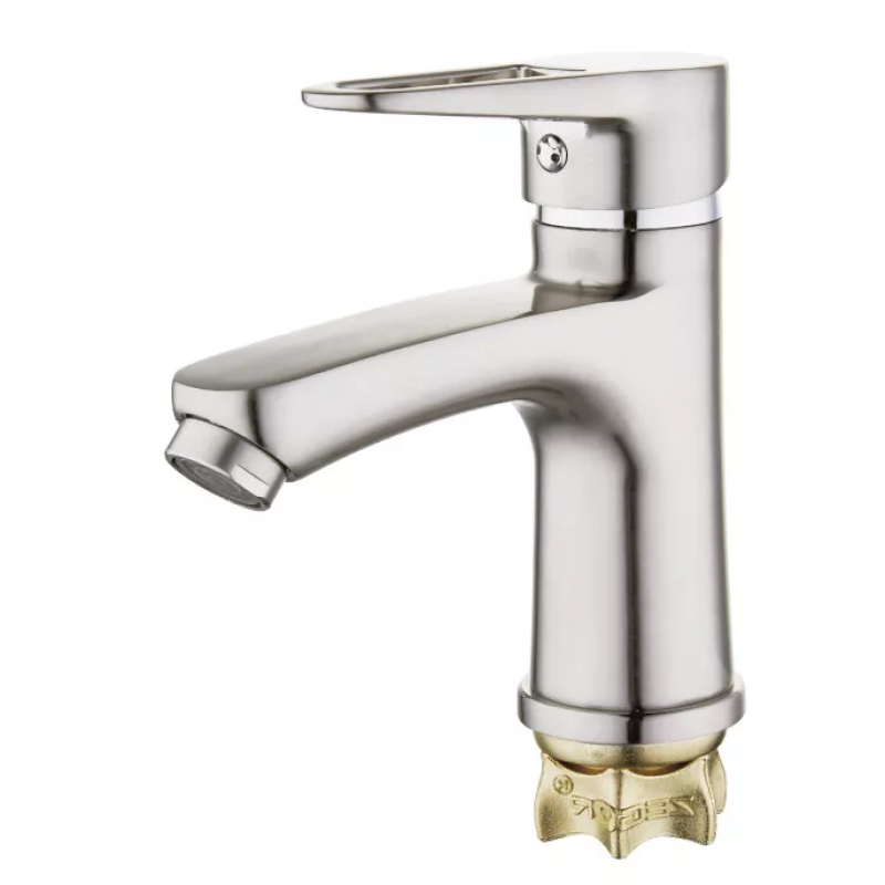 WEZER Змішувач для умивальника PUD1-045, сатин