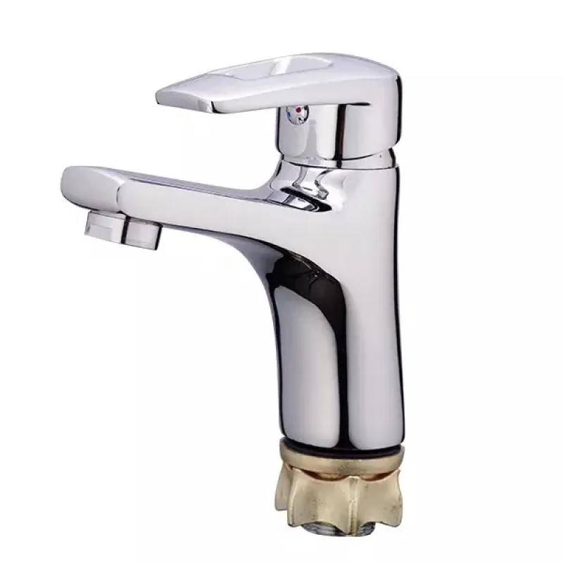 WEZER Змішувач для умивальника UNO1-A446, хром