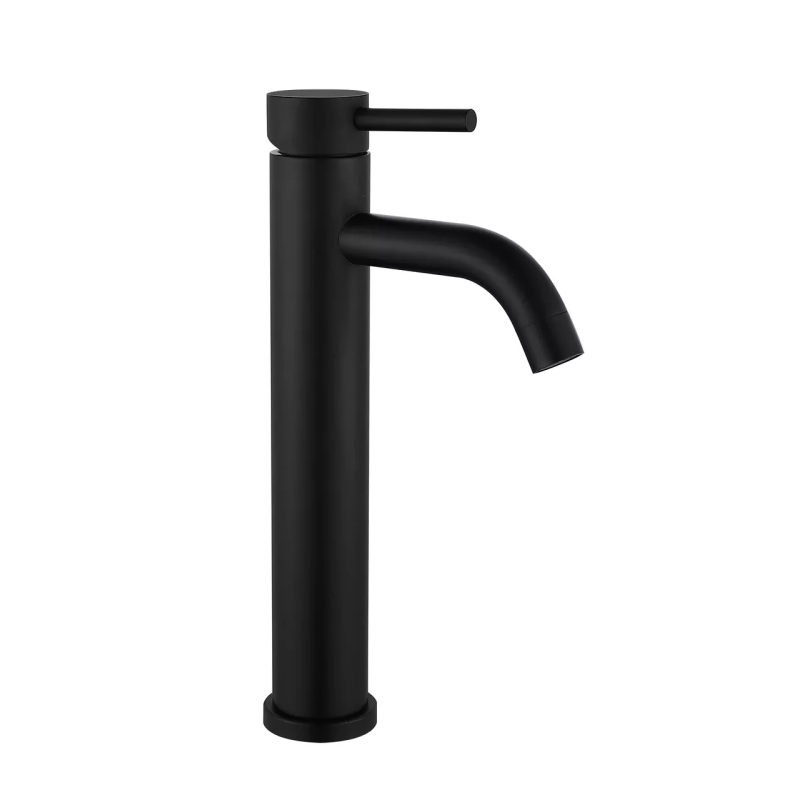 WEZER Змішувач для умивальника EKO11C-01-BLACK високий