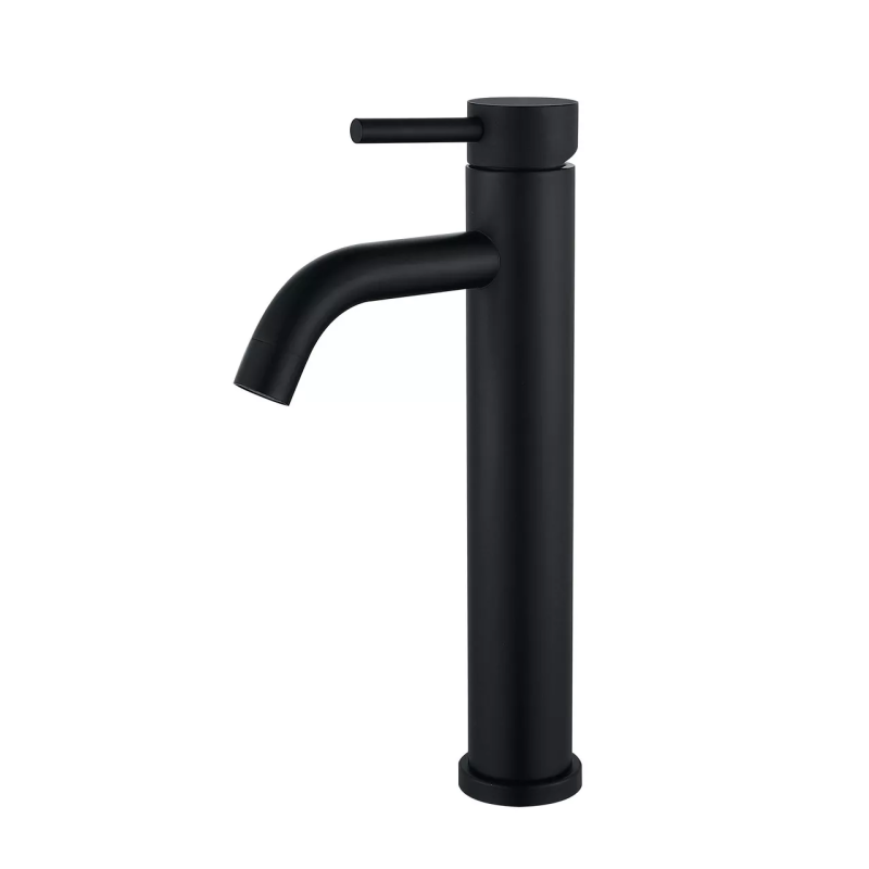 WEZER Змішувач для умивальника EKO11C-01-BLACK високий