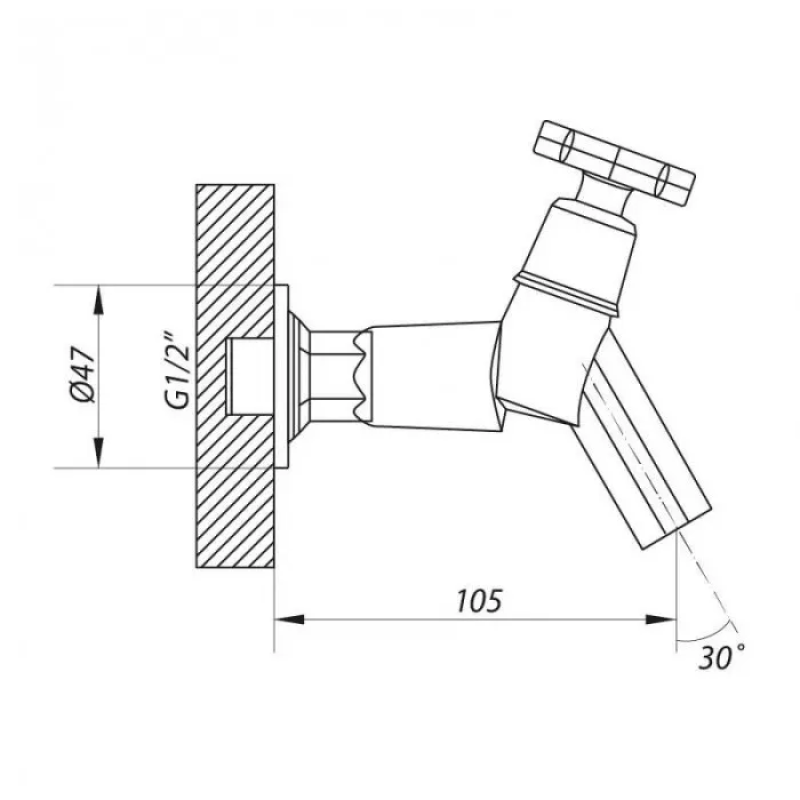 WEZER Змішувач на холодну воду JIK22-102