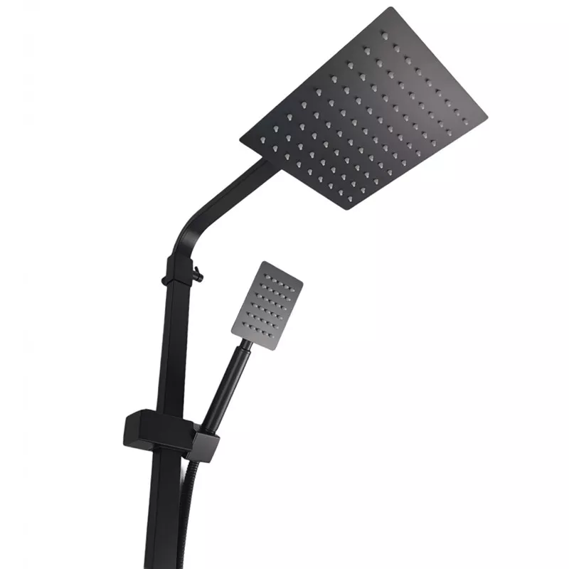 WEZER Душова система PRO16-02-BLACK, вилив - перемикач на лійку, 3-функції