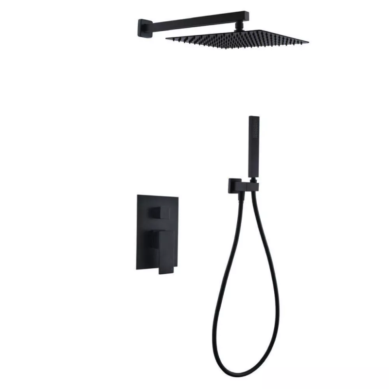 WEZER Вбудована душова система PRO17B-02-BLACK, нержавіюча сталь