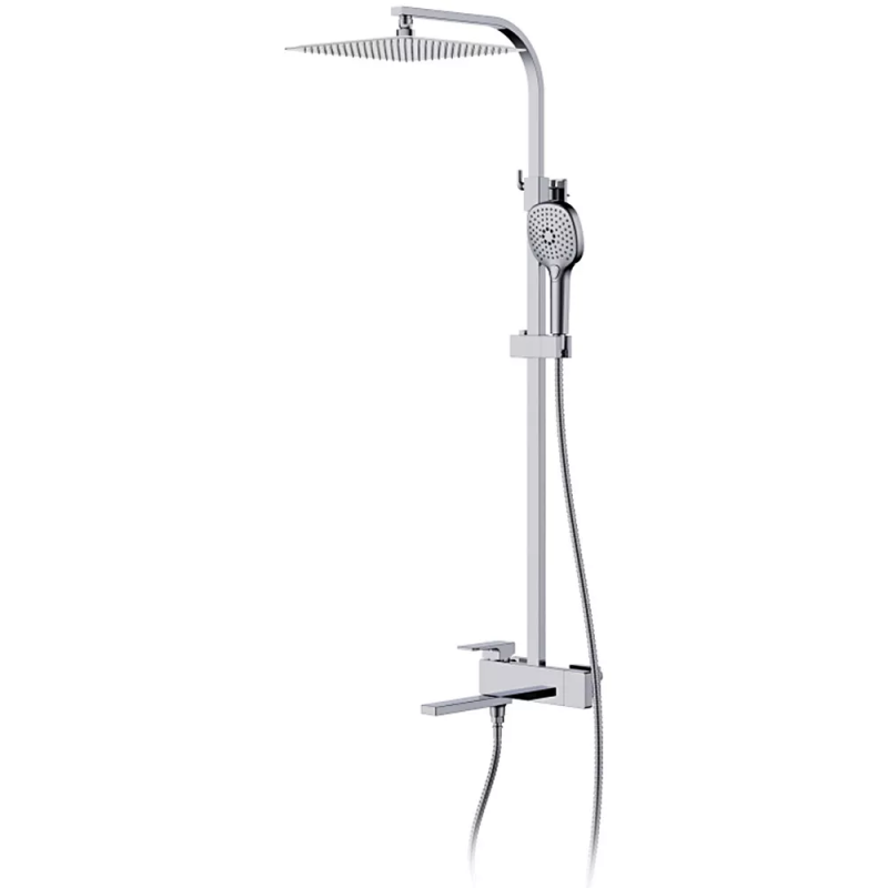 FAOP Душова система A2409, вилив - перемикач на лійку, 3-режими, хром