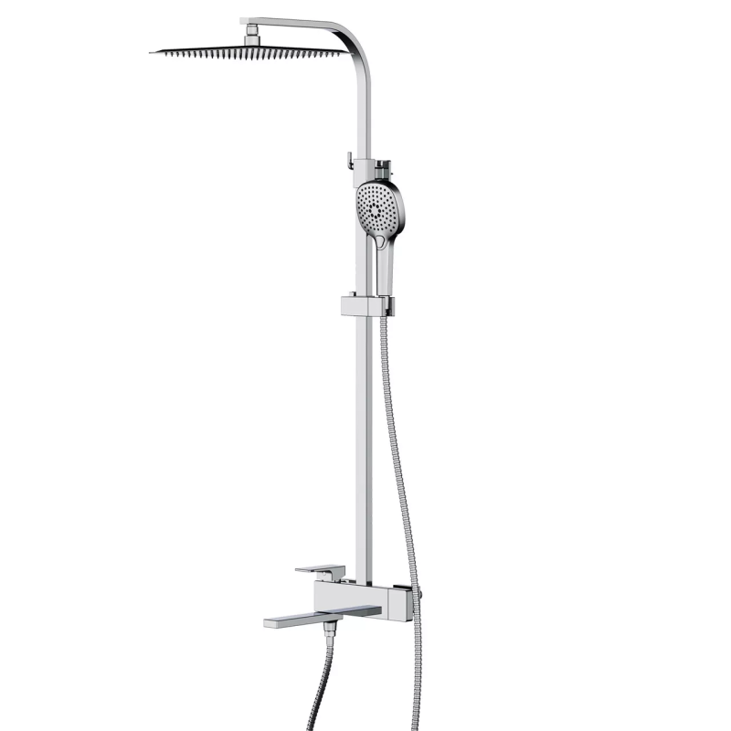 FAOP Душова система A2409, вилив - перемикач на лійку, 3-режими, хром