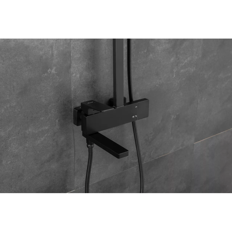 FAOP Душова система A2409-6, вилив - перемикач на лійку, 3-режими, чорний