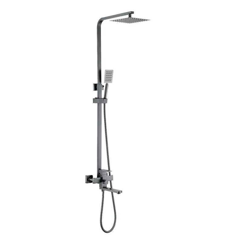 WEZER Душова система PRO16-02-GUNGREY, вилив - перемикач на лійку, 3-функції