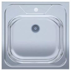 UA Мийка нерж. 5050 товщ-0.4mm, р-р-500*500*140mm Polish (накладна) (5050)