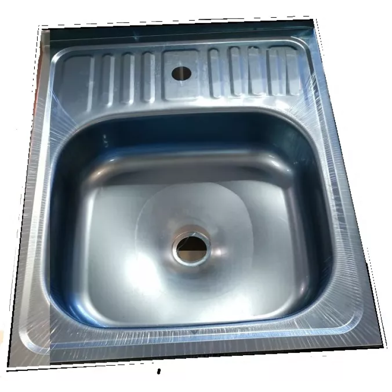 UA Мийка нерж. 5060 товщ-0.4mm, р-р-600*500*140mm Polish (накладна) (5060)