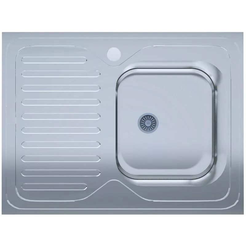 UA Мийка нерж. 6080-R товщ-0.4mm, р-р-600*800*140mm Polish (накладна) (6080-R)