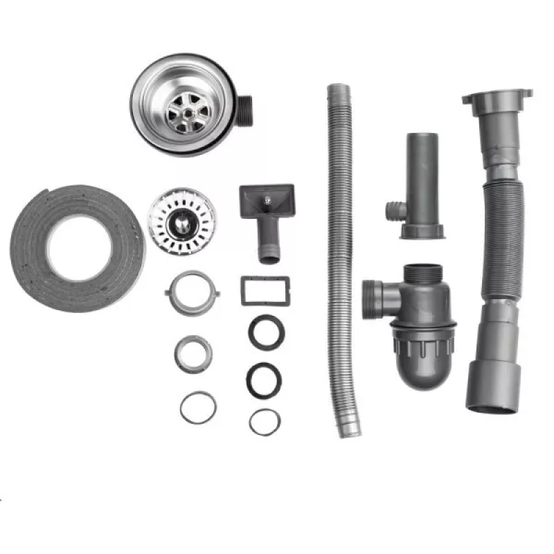 WEZER Кухонна мийка 490(06) Decor 490x180 мм + сифон