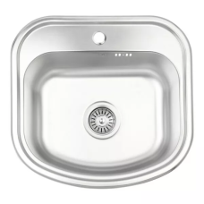 WEZER Кухонна мийка 4947(08) Satin 490x470x180 мм + сифон
