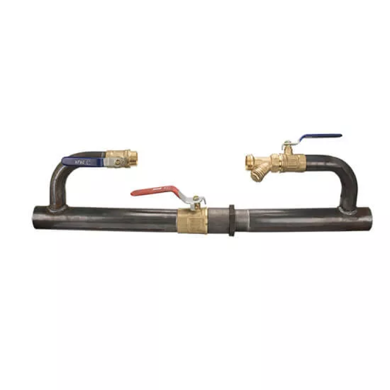 STA Байпас 40 1 1/2" довгий 330мм з краном ПОВНОПРОХІДНИМ (Ц0021)