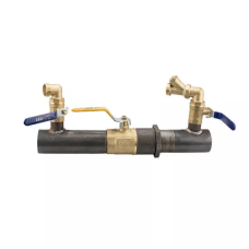 STA Байпас 50 2" короткий 200мм з краном ПОВНОПРОХІДНИМ (Ц0772)