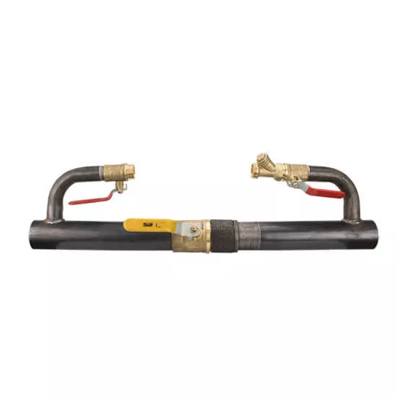 STA Байпас 50 2" довгий 330мм з краном ПОВНОПРОХІДНИМ (Ц0767)