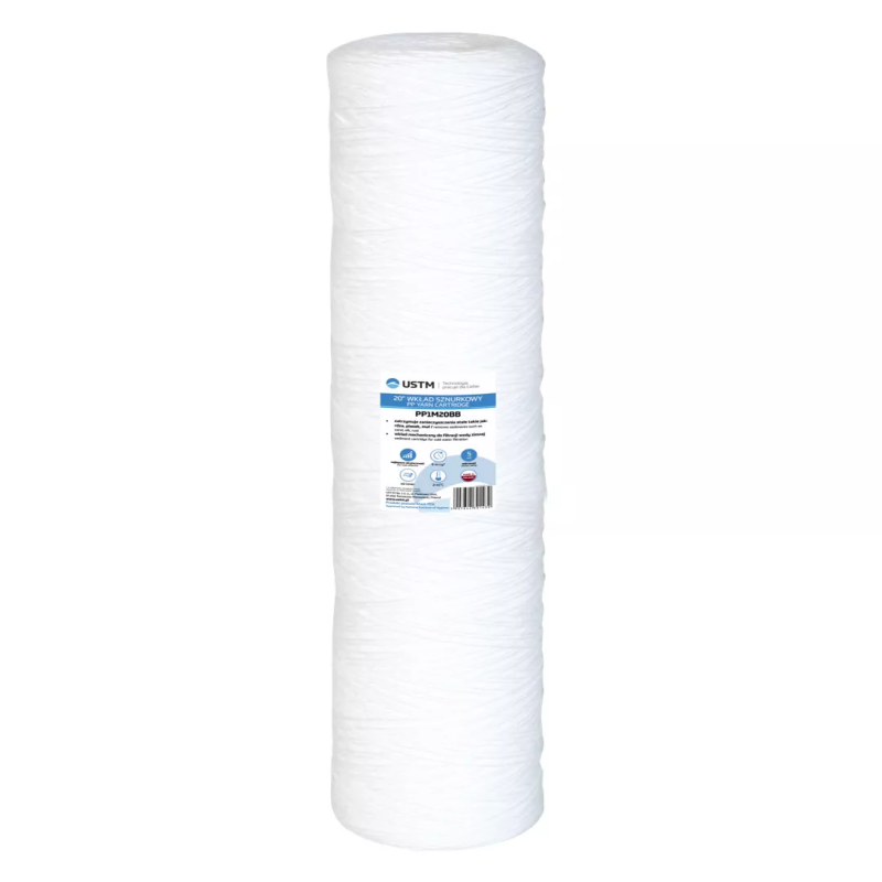 USTM Картридж із поліпропіленової нитки PP 4,5"x20", 20 мкм (PP20M20BB)