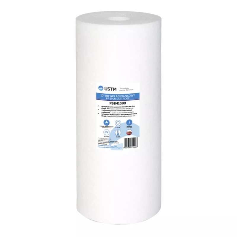 USTM Картридж із спіненого поліпропілену PS 4,5"x10", 20 мкм (PS20M10BB)