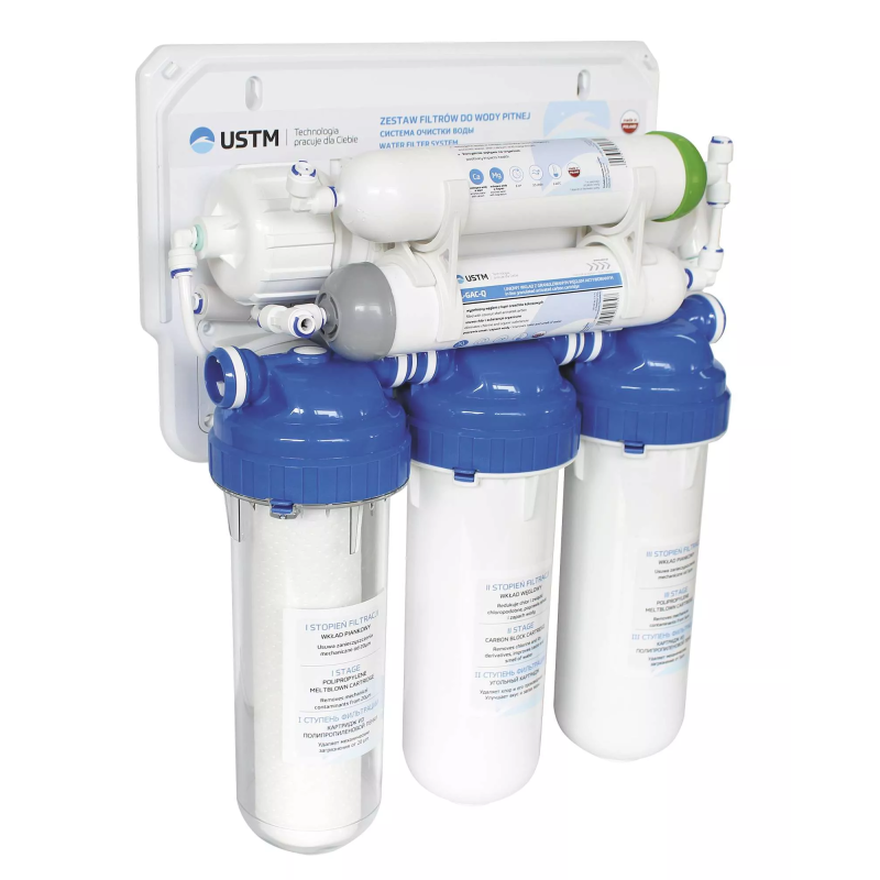 USTM Фільтр зворотного осмосу RO6-12-EMI шестиступенева система очищення