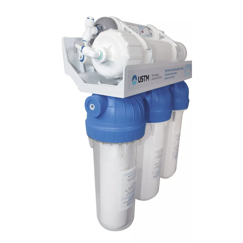 USTM Фільтр зворотного осмосу RO5-12-EMI-MP п'ятиступінчаста система очищення, помпа