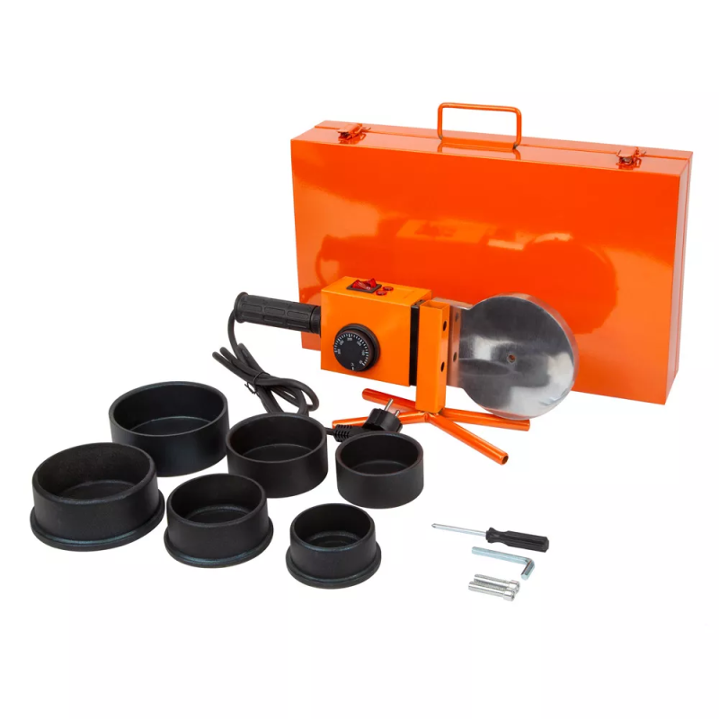 WEZER Апарат для зварювання пластикових труб CF-110-6, 1800Вт, насадки Ø75...110