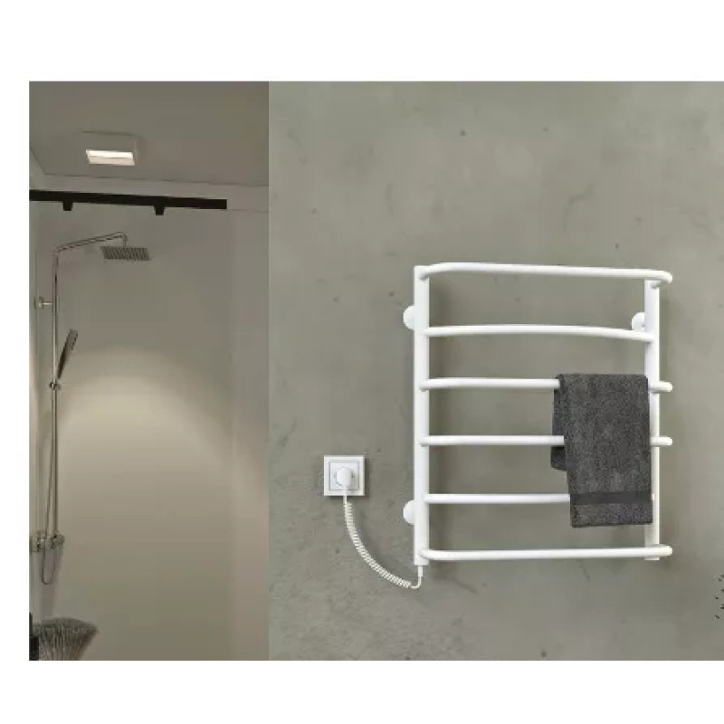 Deffi Рушникосушарка електрична Аквамікс 500x600 лівий, 60 Вт, білий