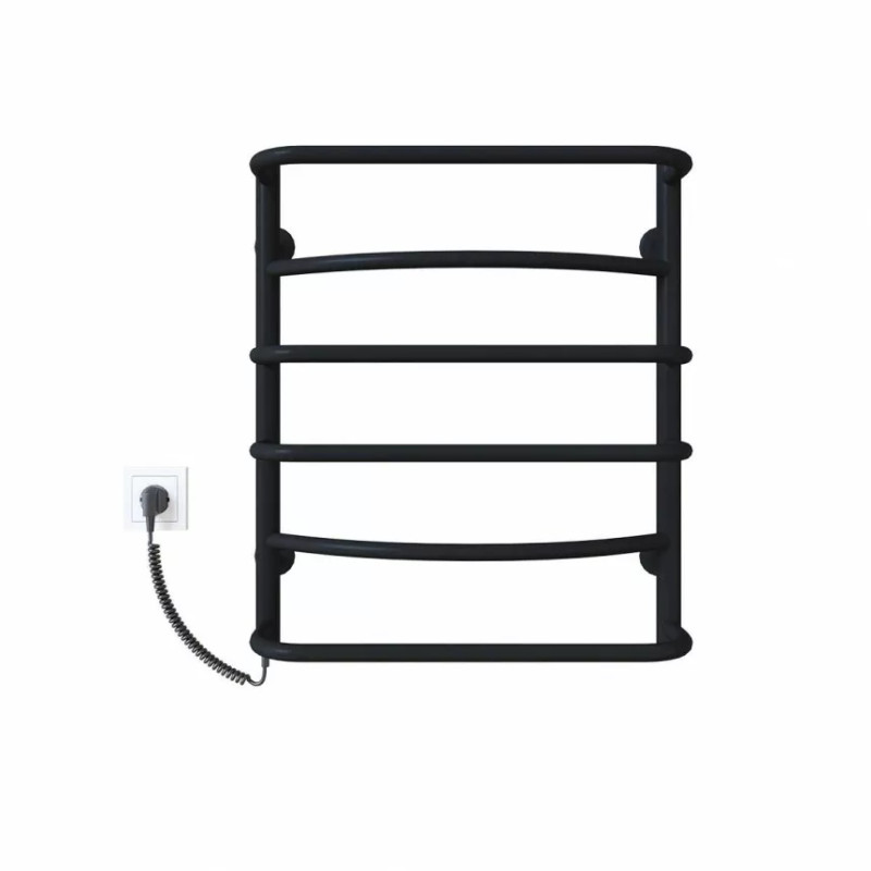 Deffi Рушникосушарка електрична Аквамікс 500x600 лівий, 60 Вт, чорний