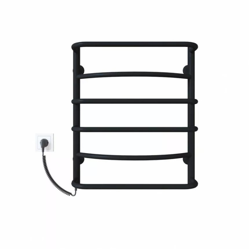 Deffi Рушникосушарка електрична Аквамікс 500x600 лівий, 60 Вт, чорний