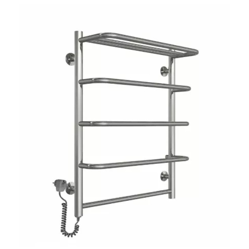 Deffi Рушникосушарка електрична Стандарт з полицею 500x700 лівий, 100 Вт, білий