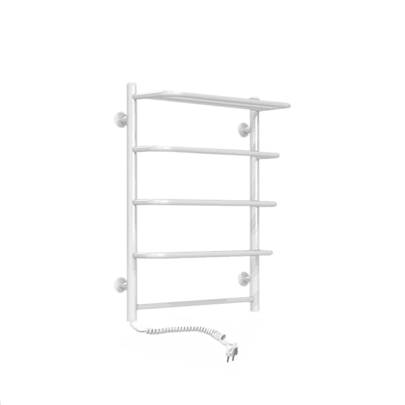 Deffi Рушникосушарка електрична Стандарт з полицею 500x700 лівий, 100 Вт, білий