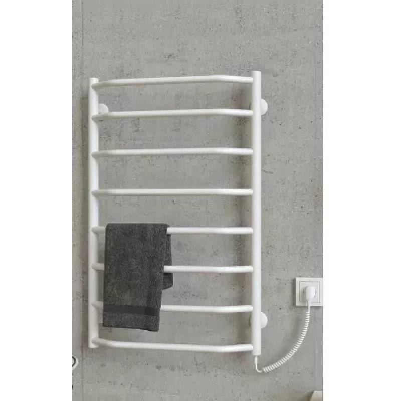 Deffi Рушникосушарка електрична Трапеція 500x800 правий, 80 Вт, білий