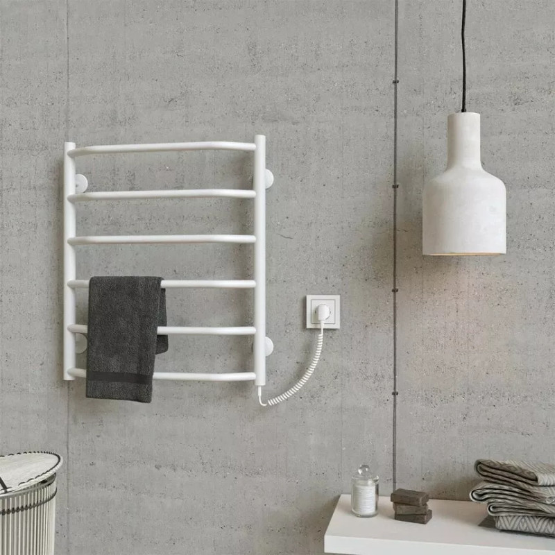 Deffi Рушникосушарка електрична Трапеція 500x600 правий, 60 Вт, білий